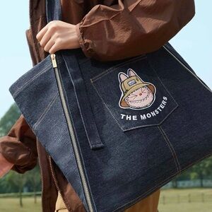 THE MONSTERS FALL IN WILD SERIES-Denim Apron Bag